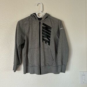 Nike dri fit zip up sweater boys large